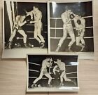 British Middleweight Champion Pat Mcateer Vs Jimmy Elliott Original Press Photos