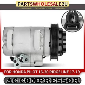 A/C Compressor w/ 6-Groove for Honda Pilot 2016-2020 Ridgeline 2017-2019 Acura - Picture 1 of 9