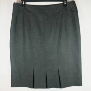 Le Suit Women's 16 Gray Lined Pleated Pencil Skirt - Picture 1 of 8