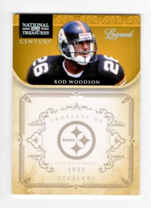Panini Playoff National Treasures Century 2012 Rod Woodson 19/25 Steelers - Imagen 1 de 2