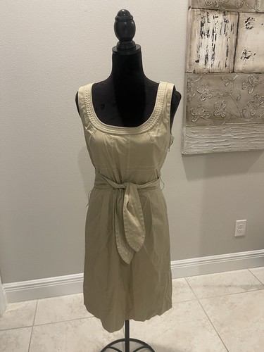 Camicia Tory Burch abito beige cintura cachi