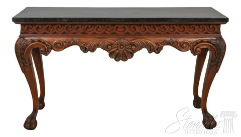 L57519EC: MAITLAND SMITH Marble Top Georgian Console Table Cover