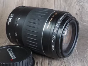 Canon EF 55-200mm f4.5-5.6 II USM Ultrasonic Lens - MADE IN JAPAN telephoto - Picture 1 of 8