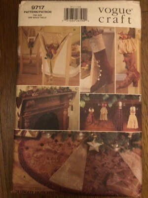 Vintage Vogue Craft Sewing Pattern #9717 UNCUT Factory Folded Christmas Holiday  - Image 1 of 3