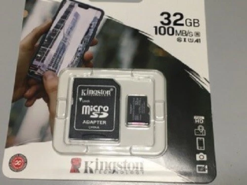 MICRO SD 32GB KINGSTON 100MB/s - Immagine 1 di 1
