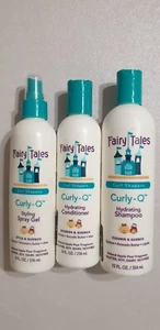 Lot of 3 Fairy Tales Curly Q Shampoo, Conditioner & Styling Spray Gel Soy Free - Picture 1 of 2
