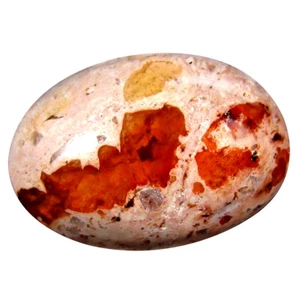 13.79 ct Oval Cabochon (21 x 15 mm) Un-Heated Mexico Matrix Fire Opal Gemstone - Picture 1 of 1