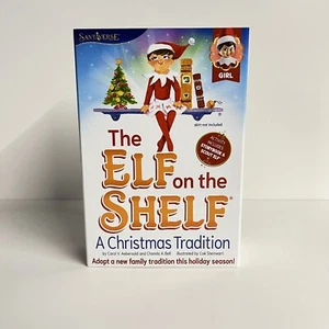 The Elf on the Shelf A Christmas Tradition Blue Eyed Girl Book and Accessories - Picture 1 of 8