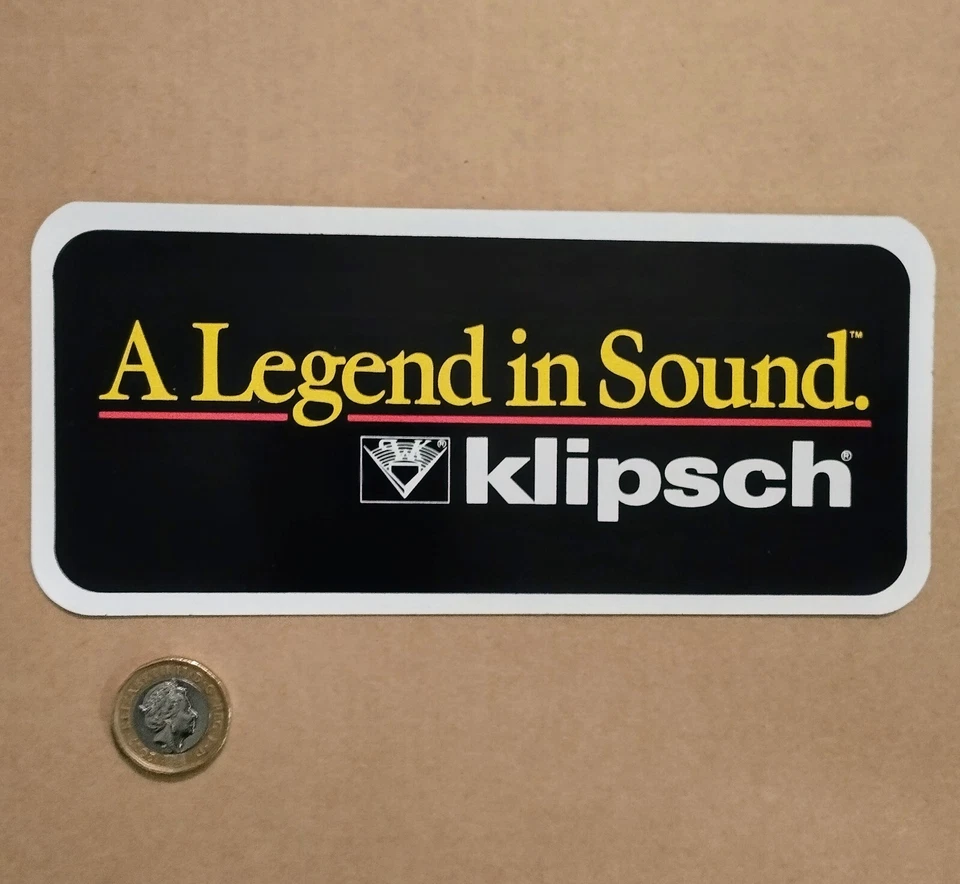 Vintage Large Klipsch Speaker Decal Sticker 70's 80's Audiophile Hi Fi DJ - image 1 of 1