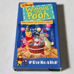 Winnie The Pooh - VHS - Three Cheers for Eeyore & Rabbit - Friendship - Disney - Picture 1 of 5