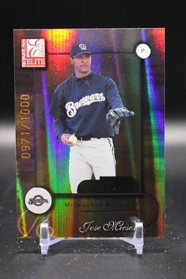 Jose Mieses, Milwaukee Brewers, 2001 Donruss Elite, RC, 0971/1000, #175 - Image 1 of 2