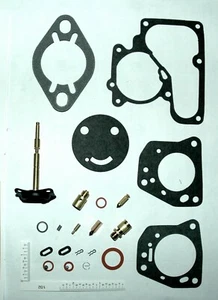 1951-54 CARB KIT CARTER MODEL YF 1 BARREL KAISER & FRASER 6 CYLINDER ENGINE NEW - Foto 1 di 1