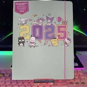 2024 2025 Sanrio Hello Kitty & Friends Monthly Planner Calendar Green Keroppi - Picture 1 of 12