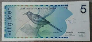 Billet de 5 Gulden des Antilles néerlandaises "1986" Neuf - Afbeelding 1 van 2