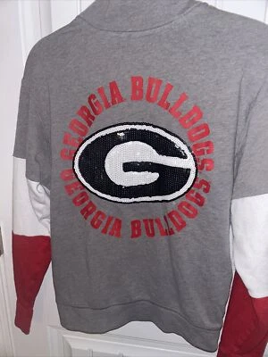 Victorias Secret PINK Georgia Bulldog zip Pullover XS - Image 1 of 2