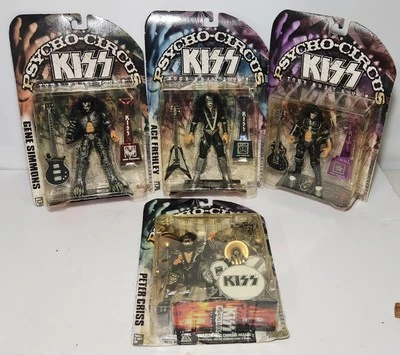 Figura de acción McFarlane Toys 1998 KISS Psycho Circus CONJUNTO DE 4 NOS en caja Foto 1 de 4