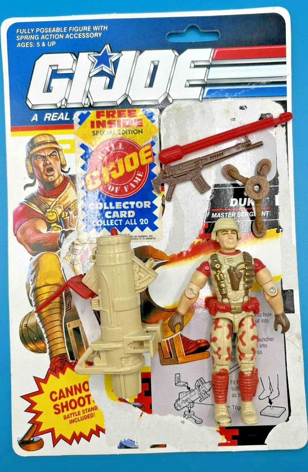 Gi Joe 1991 DUKE vintage v3 GIJOE g i hasbro action figures 1990 Full Filecard - Image 1 of 4