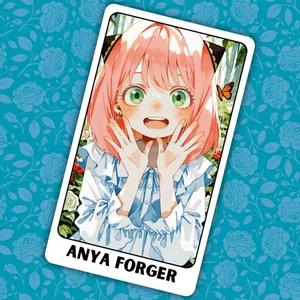 Anime Collectible Sticker Card | Cute Custom Fan Art | Matte Finish 2.62"x4.52" - Picture 1 of 3