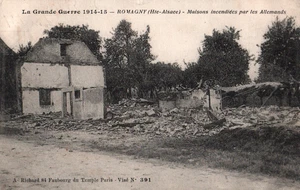 CPA 68 ROMAGNY - Maisons Incendiées - Imagen 1 de 2
