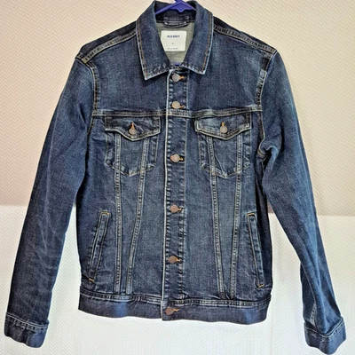 Old Navy Unisex Denim Blue Jean Jacket Size Small Adult 4 Pockets Button Up Down - Image 1 of 4