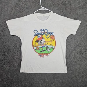 Camiseta Screen Stars Para Hombre XL Blanca Gráfica Playa Niños Tour EE. UU. De Colección Retro - Imagen 1 de 11