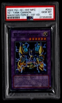 YUGIOH PSA 10 2003 XZ-Tank Cannon MFC-053 Super Rare 1st Edition  - Image 1 of 2