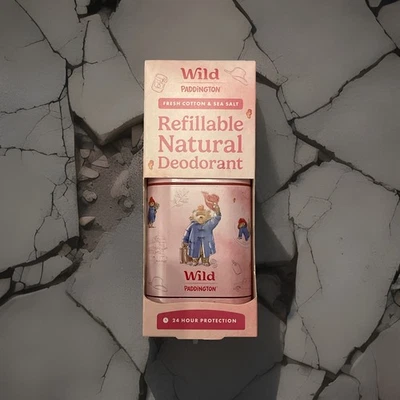 WE ARE WILD DEODORANT Wild Deodorant Paddington Limited Edition Case With Cotton & Sea Salt Refill Inc
