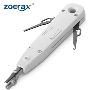 Outil de poinçonnage ZoeRax 110 coupe-fil couronne lame RJ45 clé de voûte outil réseau - Photo 1/8