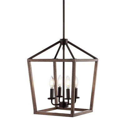 JYL1322A宝塔13英寸4轻铁农舍工业灯笼吊坠,乡村风格... — 第 1/4 张图片