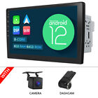 Cam+Dvr+ 10.1" Car Head Unit Double Din Android 12 8-Core Gps Navi Radio Carplay