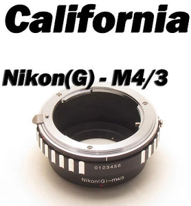 Nikon G AF-S Objektiv auf M4/3 Adapter Panasonic GF5 GF6 GX1 GX2 GX7 GM1 GH4 G10 G3 - Bild 1 von 9