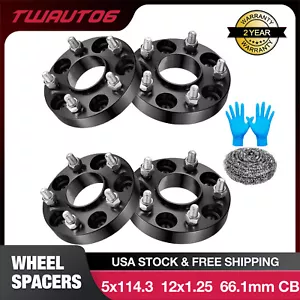 4PC 20mm Hubcentric 5x4.5 5x114.3 Wheel Spacers For Nissan 370Z For Infiniti G37 - Picture 1 of 10