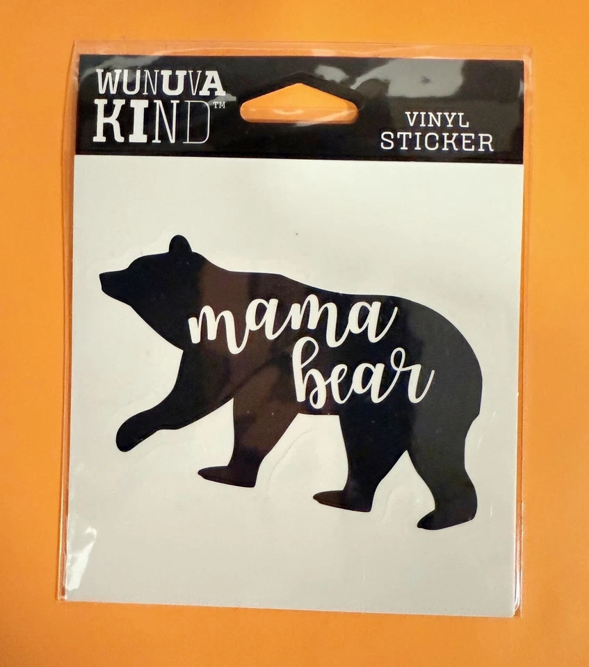 WUNUVAKIND MAMA BEAR DIE CUT 4" VINYL DECAL STICKER FREE SHIP