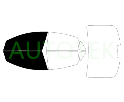 Película precortada ventanas delanteras de 2 puertas cualquier tono para Chrysler 200 sedán 2015-2017 Foto 1 de 4