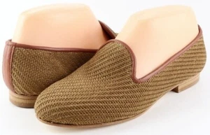 $185 RAMON TENZA TAYLOR -RAF Natural Fabric Designer Comfort Loafers Flats 6.5 - Picture 1 of 4