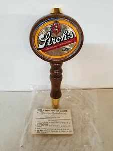 Wooden Stroh's Tap Keg Bar Tap Handle Man Cave Bar 7.5" B8 - Picture 1 of 4