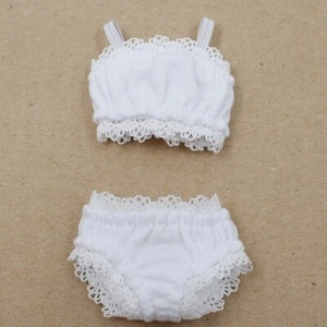 2 pezzi reggiseno e mutandine bianco sexy con pizzo per 12" Blythe Doll Factory Outfit - Foto 1 di 4