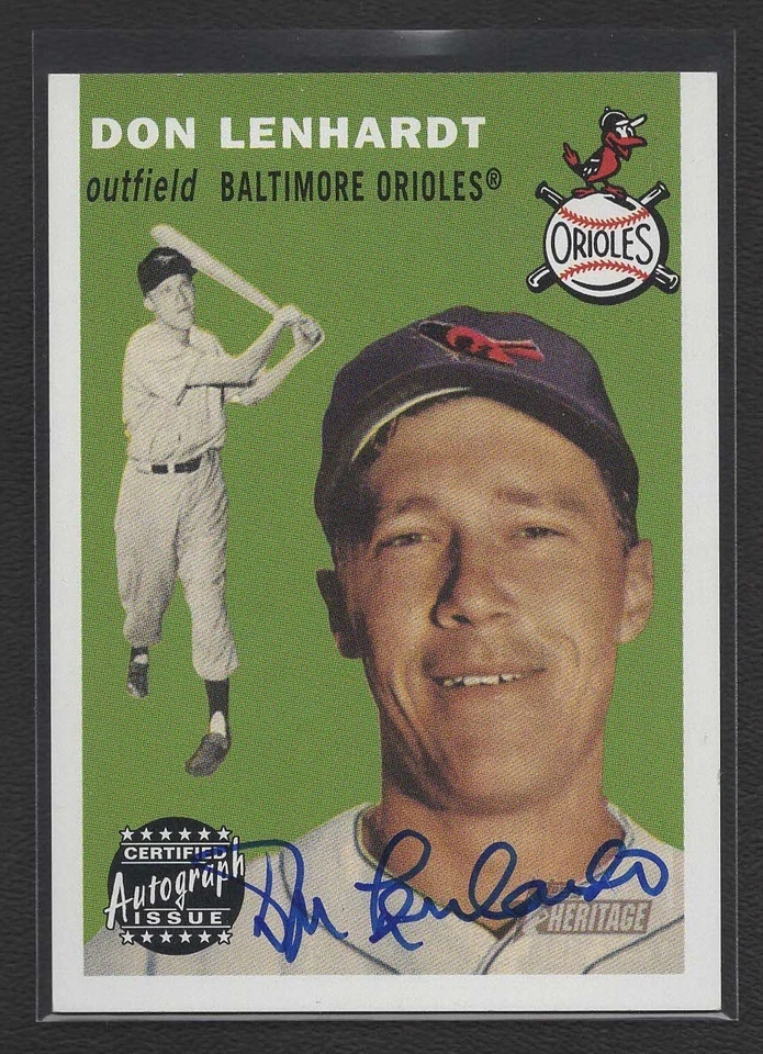 2003 Topps Heritage Blue Ink Autograph *** DON LENHARDT  RO-DL Auto    MINT - Image 1 of 1