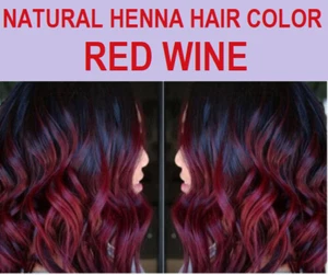 RED WINE Natural Henna Hair Color Chemical Ammonia free Hair Dye 100% ORIGINAL - Picture 1 of 6