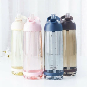 1L Sports Water Bottle Gym Travel Drinking Leakproof Bottle with Straw Bpa Free - Picture 1 of 14