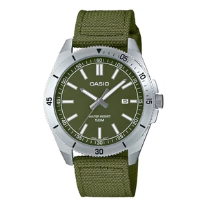 Reloj Casio Estándar Analógico Banda de Tela Verde MTP-B155C-3EVDF - Imagen 1 de 2