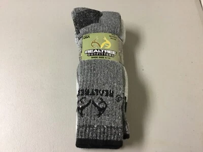 New Realtree Outfitters Merino Wool All Season Socks Large Multi 2Pair #1074G - Image 1 of 2