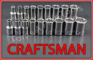 ARTIGIANO UTENSILI MANUALI 18pz corto 1/4 SAE METRICO MM 6pt chiave a cricchetto - Foto 1 di 4