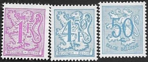 SKV) 1975 BELGIUM, heraldic lion, (3), mh - Picture 1 of 1