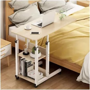 Mobile Over Bed Chair Table Hospital Overbed Laptop Tray Stand Height Adjustable - Picture 1 of 14