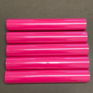 5 Rolls 12" x 5FT 12FT Pink HTV Iron On Heat Transfer Vinyl for Cricut Crafting - Picture 1 of 11