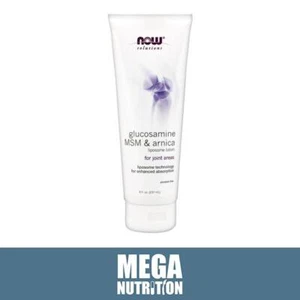 NOW Foods Glucosamine MSM & Arnica Liposome Lotion 237ml | Skin Moisturize - Picture 1 of 2