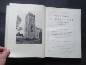 ORIGIN OF CHRISTIAN CHURCH ART by J Strzygowski: Architecture / Saxon Art / 1923 - Picture 1 of 8