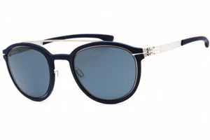 IC! Berlin No-Comply RH0026H 169 Pearl Navy Blue/BLue 50-25-145 Sunglasses Ne... - Picture 1 of 2