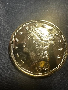 America's First "GOLD" Coin 1849 Twenty Dollar "Gold" Coin Lot #1005 - Picture 1 of 6